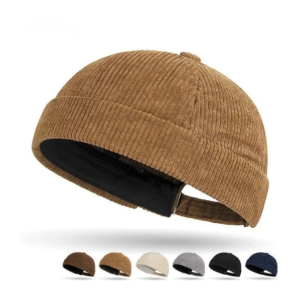 casquette de marin en velours côtelé