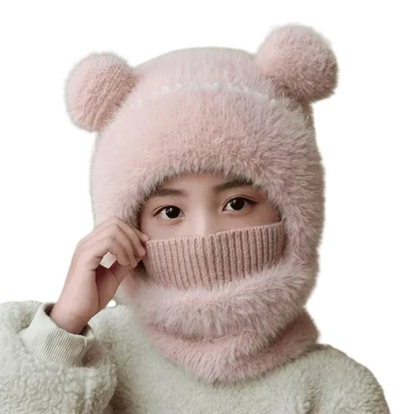 bonnet pompons enfants 3 - 10 ans