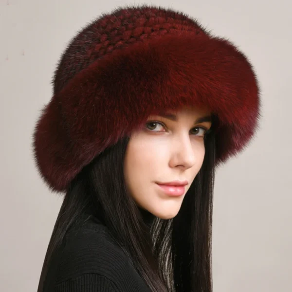 bonnet fourrure hiver