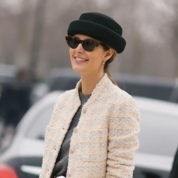 chapeau concave en laine
