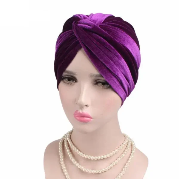 turban indien luxueux velours