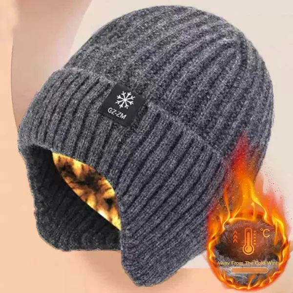 bonnet tricoté homme cache oreille