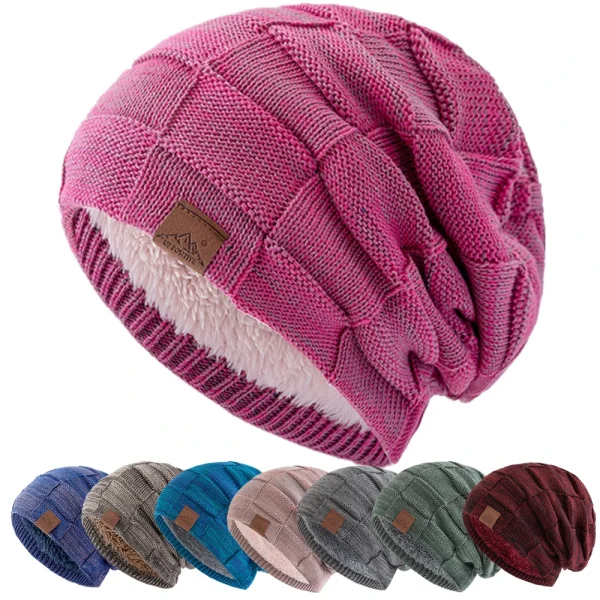 bonnet multicolore doublure chaude