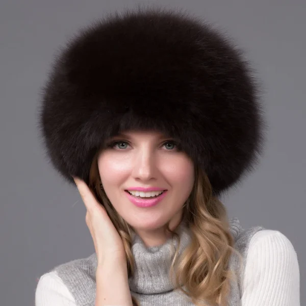 bonnet fourrure de renard